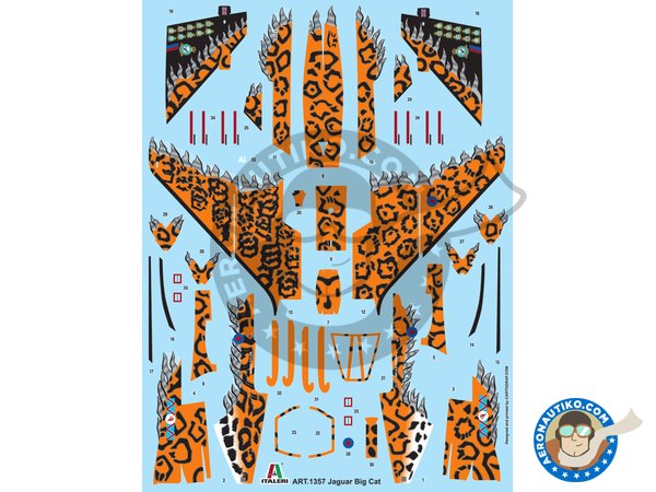 Image 2: JAGUAR Gr.3 'BIG CAT' | Airplane kit in 1/72 scale manufactured by Italeri (ref. 1357)