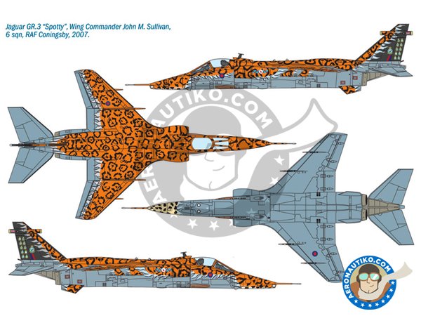 Image 3: JAGUAR Gr.3 'BIG CAT' | Airplane kit in 1/72 scale manufactured by Italeri (ref. 1357)