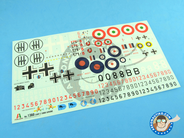 Image 11: CANT Z.506 Airone | Airplane kit in 1/72 scale manufactured by Italeri (ref. 1360)