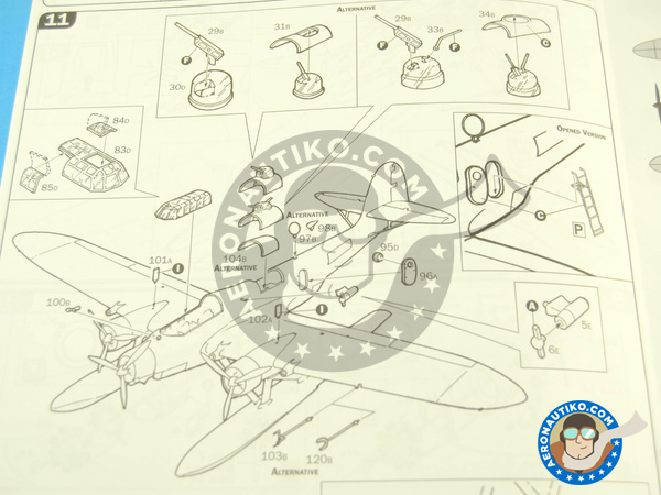 Image 15: CANT Z.506 Airone | Airplane kit in 1/72 scale manufactured by Italeri (ref. 1360)