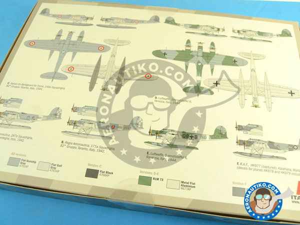 Image 20: CANT Z.506 Airone | Airplane kit in 1/72 scale manufactured by Italeri (ref. 1360)