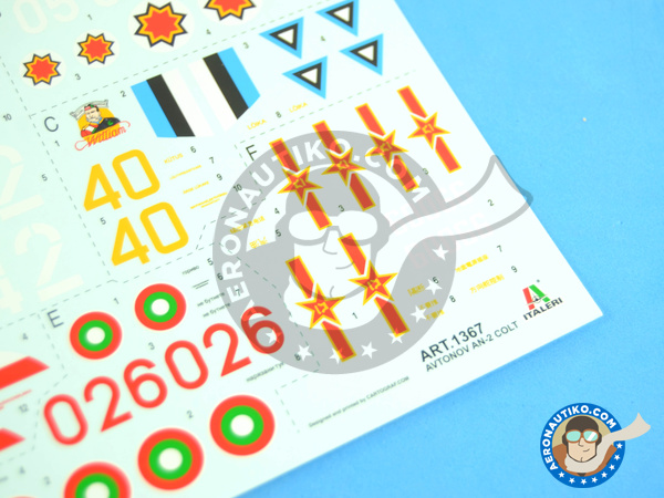 Image 9: Antonov An-2 | Airplane kit in 1/72 scale manufactured by Italeri (ref. 1367)