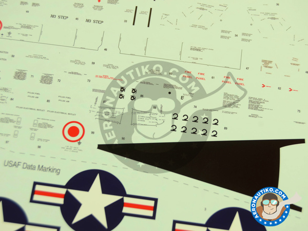 Image 18: Lockheed F-104 Starfighter A / C | Airplane kit in 1/32 scale manufactured by Italeri (ref. 2504)