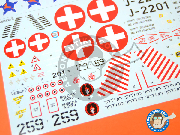 Image 11: Dassault Mirage III C | Airplane kit in 1/32 scale manufactured by Italeri (ref. 2505)