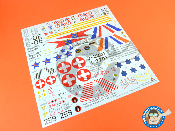 Image 12: Dassault Mirage III C | Airplane kit in 1/32 scale manufactured by Italeri (ref. 2505)