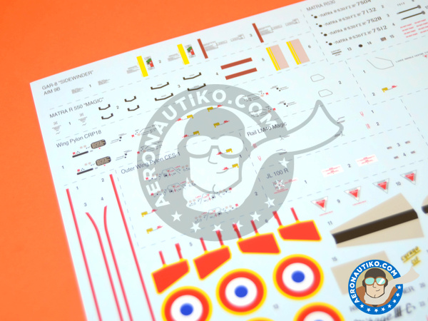 Image 15: Dassault Mirage III C | Airplane kit in 1/32 scale manufactured by Italeri (ref. 2505)