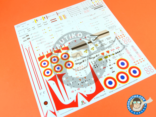 Image 17: Dassault Mirage III C | Airplane kit in 1/32 scale manufactured by Italeri (ref. 2505)