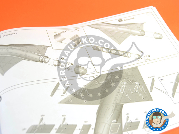 Image 22: Dassault Mirage III C | Airplane kit in 1/32 scale manufactured by Italeri (ref. 2505)