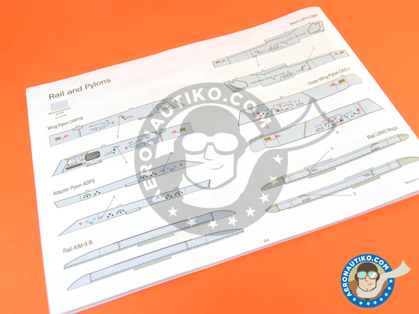 Image 25: Dassault Mirage III C | Airplane kit in 1/32 scale manufactured by Italeri (ref. 2505)