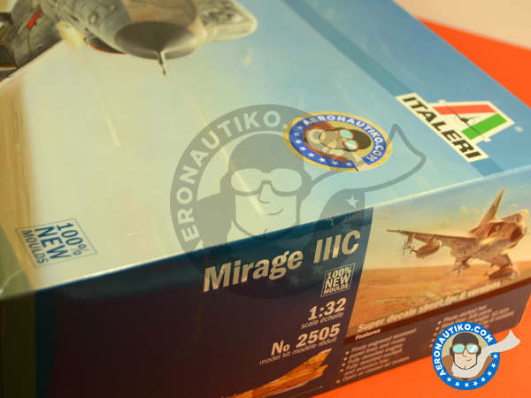 Image 32: Dassault Mirage III C | Airplane kit in 1/32 scale manufactured by Italeri (ref. 2505)