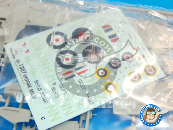 Image 5: Supermarine Spitfire Mk. VI | Airplane kit in 1/72 scale manufactured by Italeri (ref. ITA1307)