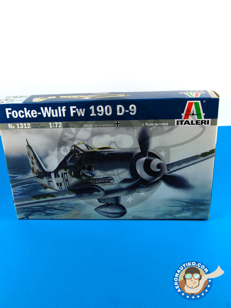 Focke-Wulf Fw 190 Würger D-9 | Airplane kit in 1/72 scale manufactured by Italeri (ref. ITA1312) image