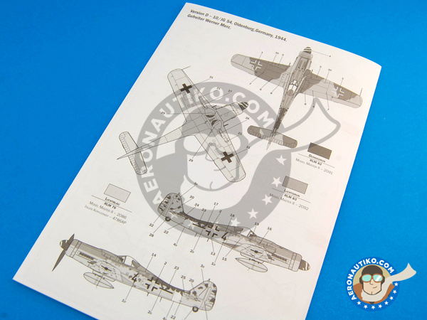 Image 8: Focke-Wulf Fw 190 Würger D-9 | Maqueta de avión en escala 1/72 fabricado por Italeri (ref. ITA1312)