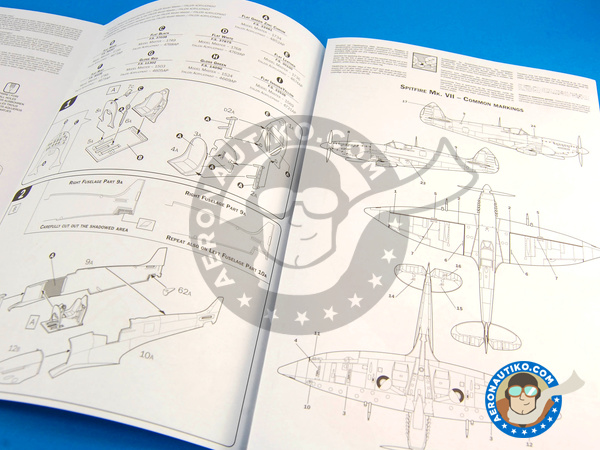 Image 5: Supermarine Spitfire Mk. VII | Maqueta de avión en escala 1/72 fabricado por Italeri (ref. ITA1318)