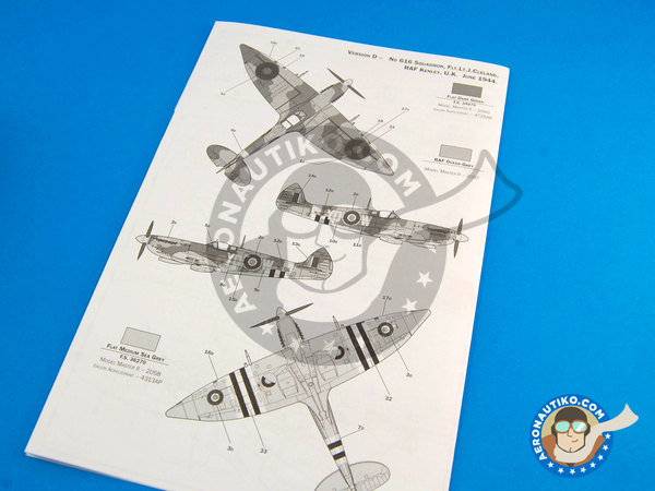 Image 8: Supermarine Spitfire Mk. VII | Maqueta de avión en escala 1/72 fabricado por Italeri (ref. ITA1318)
