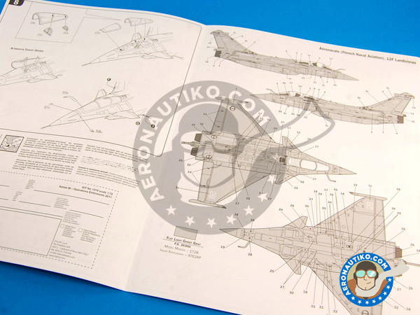 Image 4: Dassault Rafale M | Airplane kit in 1/72 scale manufactured by Italeri (ref. ITA1319)