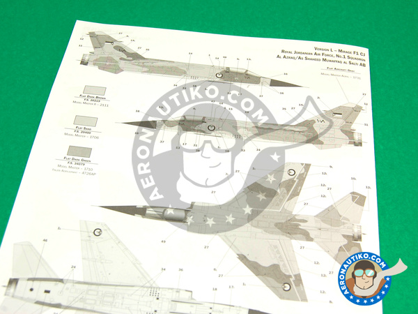 Image 5: Dassault Mirage F1 C | Airplane kit in 1/48 scale manufactured by Italeri (ref. ITA2695)