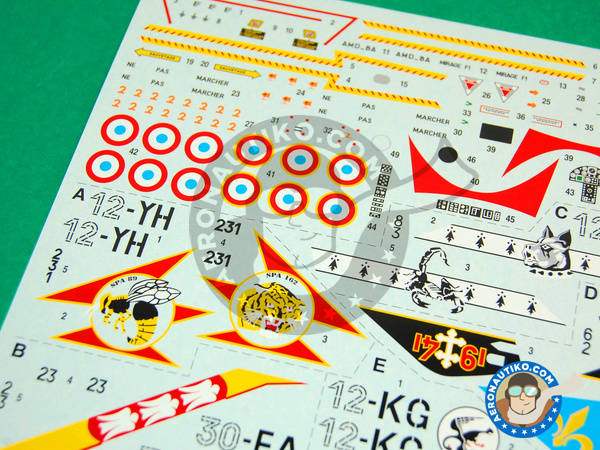 Image 7: Dassault Mirage F1 C | Airplane kit in 1/48 scale manufactured by Italeri (ref. ITA2695)