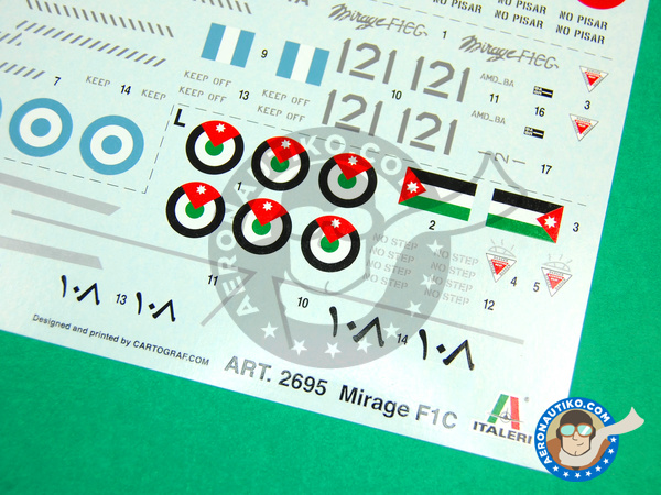Image 10: Dassault Mirage F1 C | Airplane kit in 1/48 scale manufactured by Italeri (ref. ITA2695)