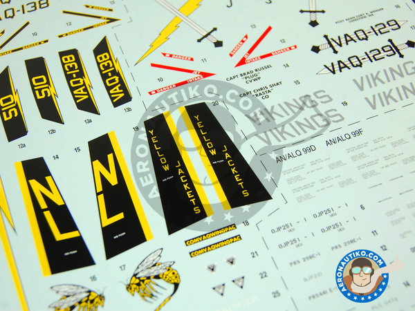 Image 9: McDonnell Douglas F/A-18 Hornet G Growler | Maqueta de avión en escala 1/48 fabricado por Italeri (ref. ITA2716)