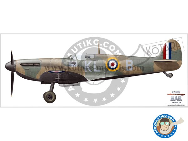 Image 1: Supermarine Type 300 "Spitfire"  Mk.1a  (Mid Production) | Airplane kit in 1/32 scale manufactured by KOTARE MODELS (ref. K32001)