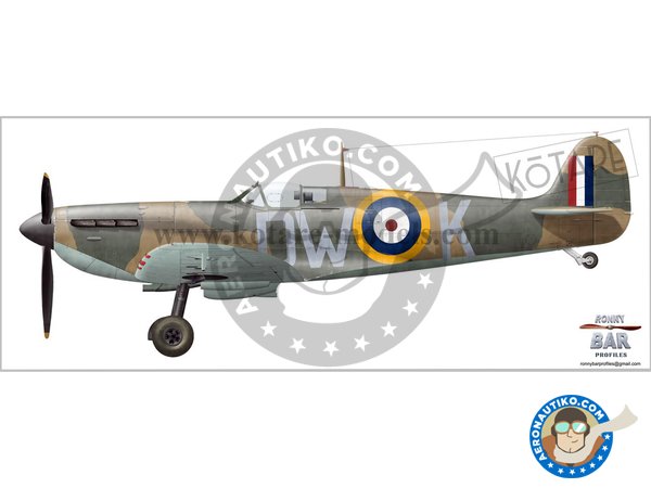 Image 3: Supermarine Type 300 "Spitfire"  Mk.1a  (Mid Production) | Airplane kit in 1/32 scale manufactured by KOTARE MODELS (ref. K32001)