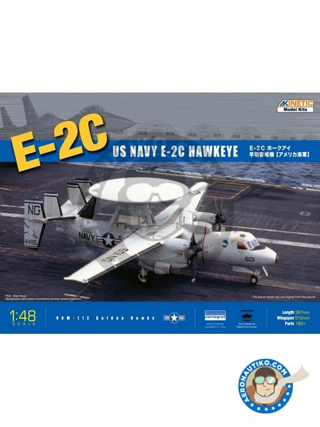 E-2C US Navy Hawkeye | Airplane kit in 1/48 scale manufactured by Kinetic Model Kits (ref. K-48013) image