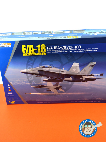 McDonnell Douglas F/A-18 Hornet A+ / B / CF-188 | Airplane kit in 1/48 scale manufactured by Kinetic Model Kits (ref. K48030) image