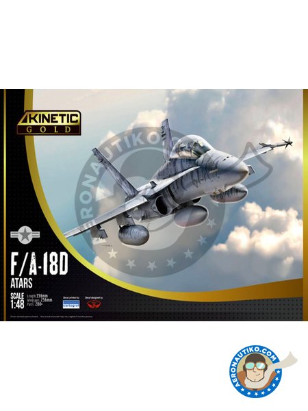 F/A-18D ATARS | Airplane kit in 1/48 scale manufactured by Kinetic Model Kits (ref. K48033) image