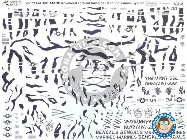 Image 6: F/A-18D ATARS | Airplane kit in 1/48 scale manufactured by Kinetic Model Kits (ref. K48033)