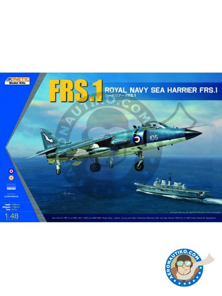 Royal Navy Sea Harrier FRS.1 | Airplane kit in 1/48 scale manufactured by Kinetic Model Kits (ref. K48035) image