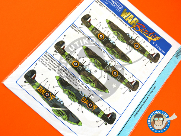 Image 3: Supermarine Spitfire Mk. IIa |  in 1/32 scale manufactured by Kits World (ref. KW132102)