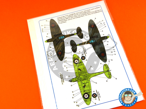 Image 4: Supermarine Spitfire Mk. IIa |  in 1/32 scale manufactured by Kits World (ref. KW132102)