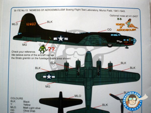 Image 4: Boeing B-17 Flying Fortress |  in 1/32 scale manufactured by Kits World (ref. KW132107)