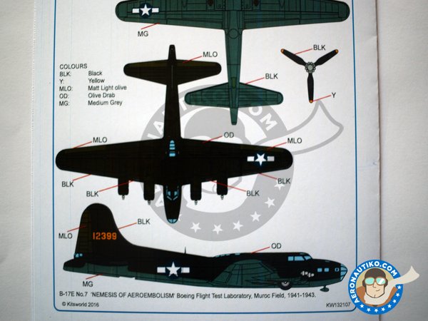 Image 5: Boeing B-17 Flying Fortress |  in 1/32 scale manufactured by Kits World (ref. KW132107)