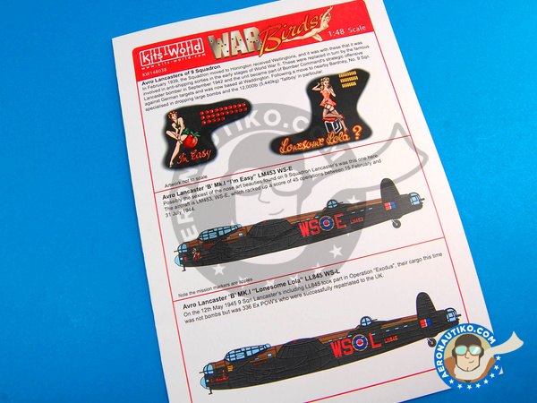 Image 1: Avro Lancaster B MK. I |  in 1/48 scale manufactured by Kits World (ref. KW148038)