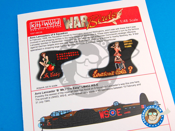 Image 2: Avro Lancaster B MK. I |  in 1/48 scale manufactured by Kits World (ref. KW148038)