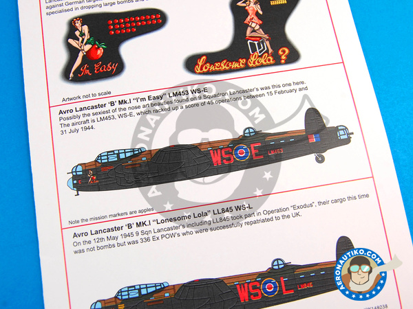 Image 3: Avro Lancaster B MK. I |  in 1/48 scale manufactured by Kits World (ref. KW148038)