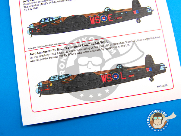 Image 4: Avro Lancaster B MK. I |  in 1/48 scale manufactured by Kits World (ref. KW148038)