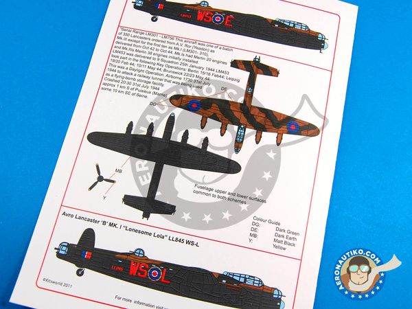 Image 5: Avro Lancaster B MK. I |  in 1/48 scale manufactured by Kits World (ref. KW148038)