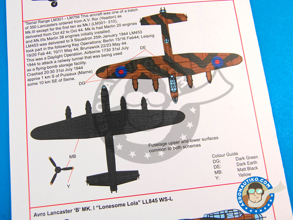 Image 7: Avro Lancaster B MK. I |  in 1/48 scale manufactured by Kits World (ref. KW148038)