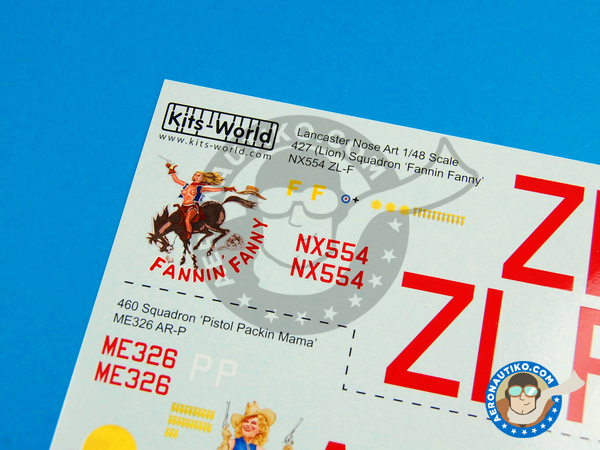 Image 2: Avro Lancaster B MK. I |  en escala 1/48 fabricado por Kits World (ref. KW148039)