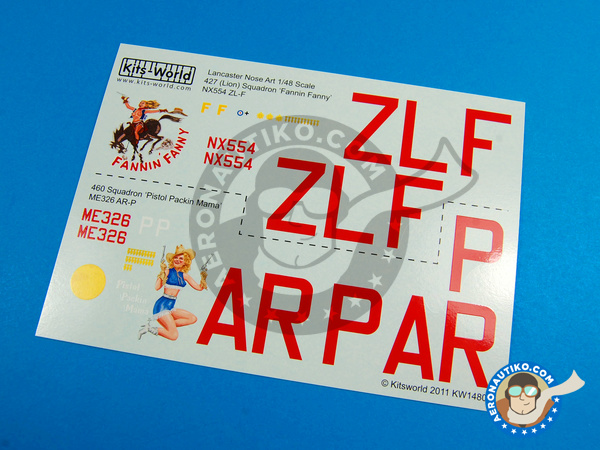 Image 4: Avro Lancaster B MK. I |  en escala 1/48 fabricado por Kits World (ref. KW148039)