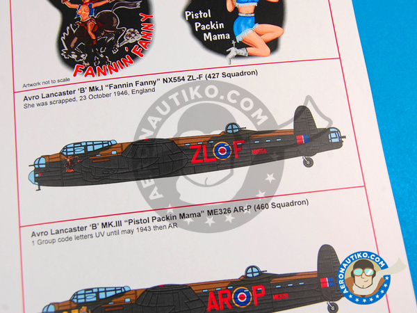 Image 6: Avro Lancaster B MK. I |  en escala 1/48 fabricado por Kits World (ref. KW148039)