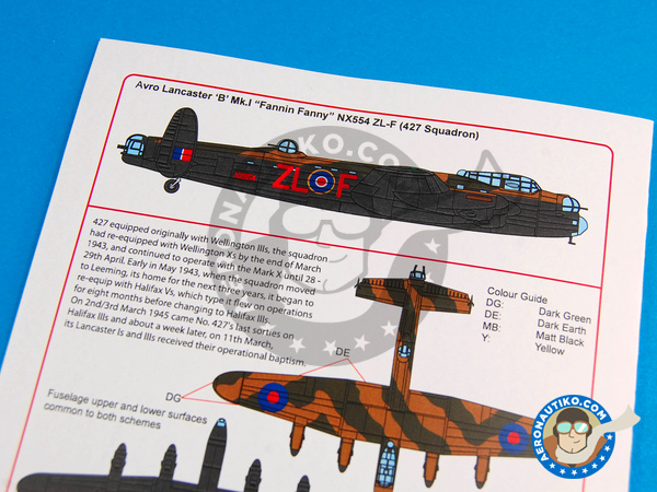 Image 9: Avro Lancaster B MK. I |  en escala 1/48 fabricado por Kits World (ref. KW148039)