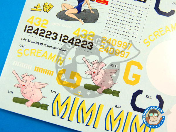 Image 10: Consolidated B-24 Liberator D |  in 1/48 scale manufactured by Kits World (ref. KW148044)