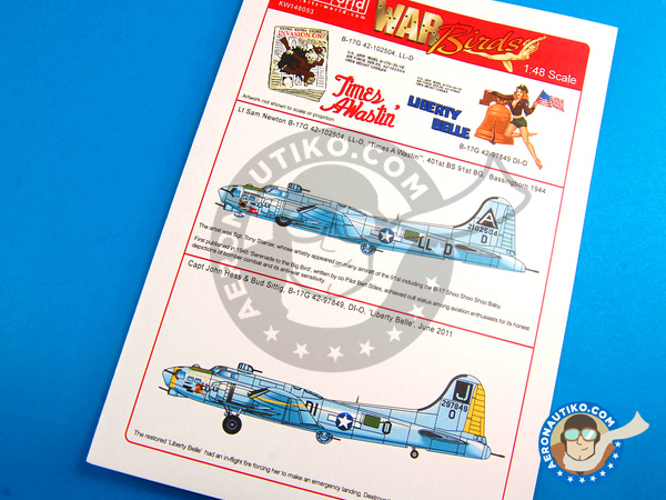 Image 1: Boeing B-17 Flying Fortress |  in 1/48 scale manufactured by Kits World (ref. KW148053)