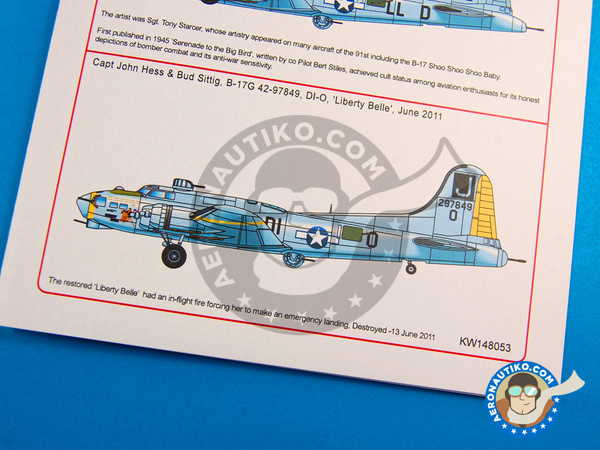 Image 4: Boeing B-17 Flying Fortress |  in 1/48 scale manufactured by Kits World (ref. KW148053)