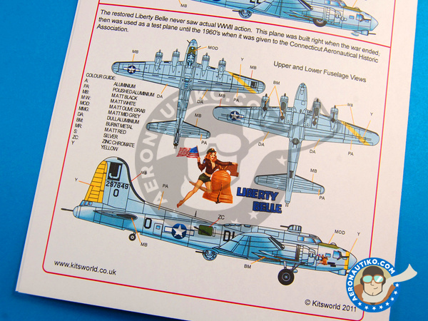 Image 7: Boeing B-17 Flying Fortress |  in 1/48 scale manufactured by Kits World (ref. KW148053)