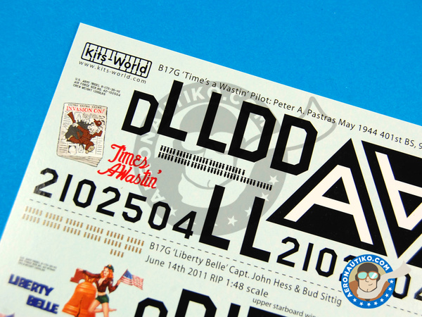 Image 9: Boeing B-17 Flying Fortress |  in 1/48 scale manufactured by Kits World (ref. KW148053)